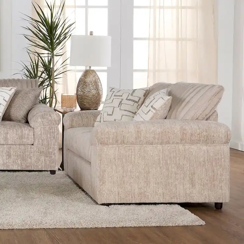Roundhill Furniture Nason Wide Wale Corduroy Sofa, Loveseat, and Cuddle Chair Collection 3