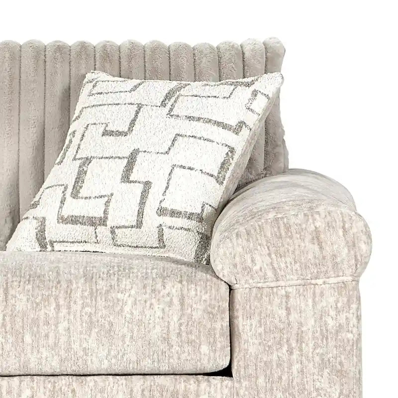 Roundhill Furniture Nason Wide Wale Corduroy Sofa, Loveseat, and Cuddle Chair Collection 9