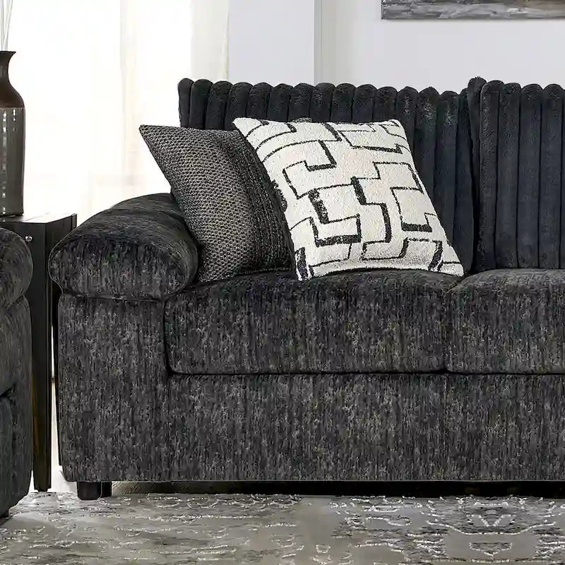 Roundhill Furniture Nason Wide Wale Corduroy Sofa, Loveseat, and Cuddle Chair Collection 17