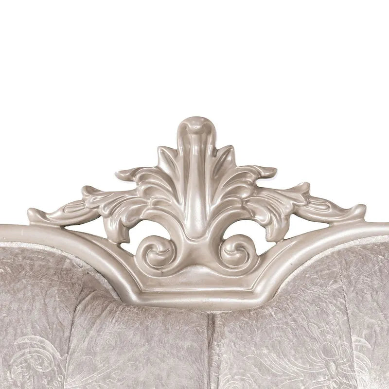 Clarissa Traditional Sofa Set by Furniture of America - Featuring Button Tufted Back and Accent Pillows 2