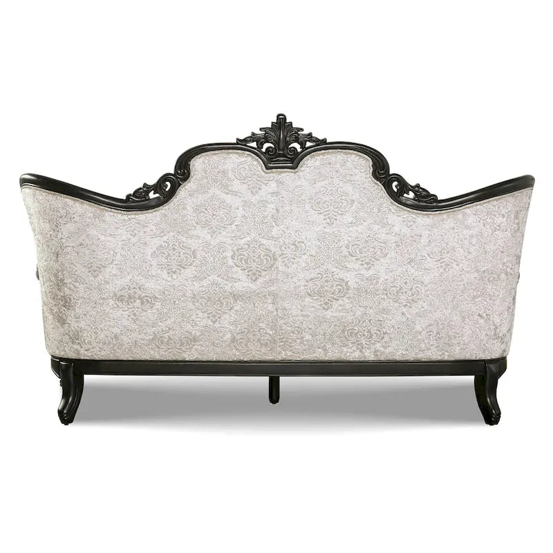 Clarissa Traditional Sofa Set by Furniture of America - Featuring Button Tufted Back and Accent Pillows 22
