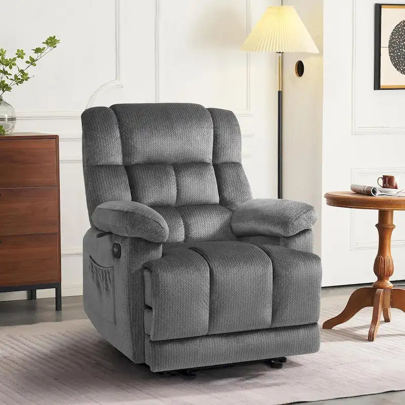 MCombo Heated Massage Electric Recliner Chair for Living Room - Fabric R6233 1