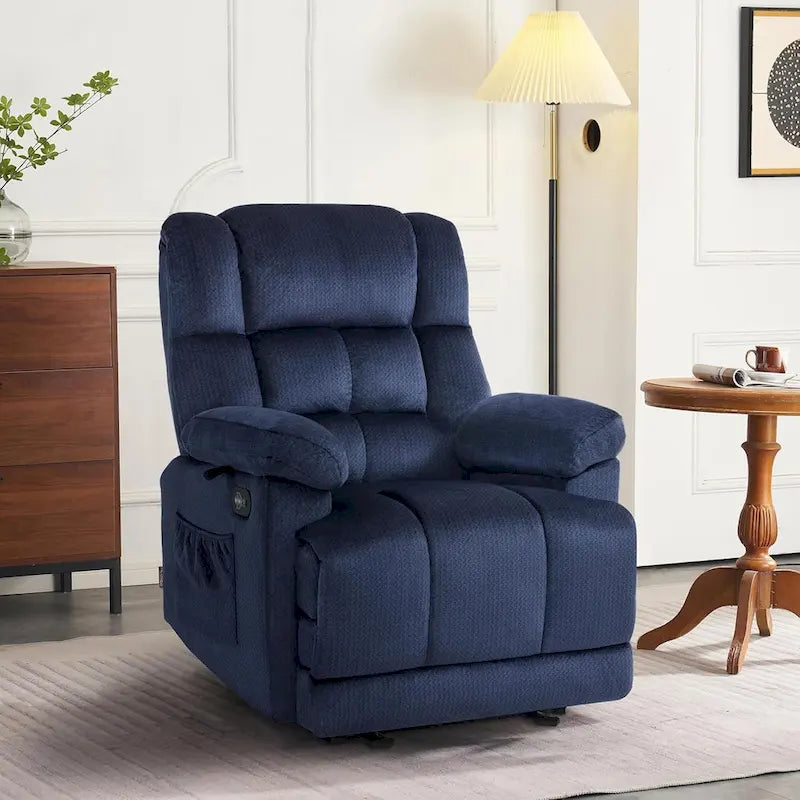 MCombo Heated Massage Electric Recliner Chair for Living Room - Fabric R6233 3