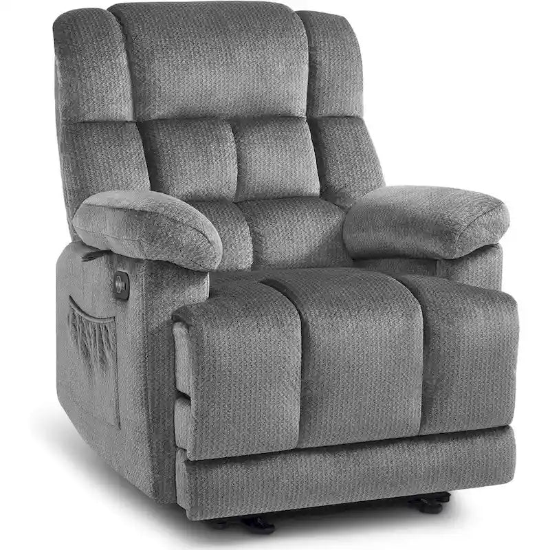 MCombo Heated Massage Electric Recliner Chair for Living Room - Fabric R6233 4