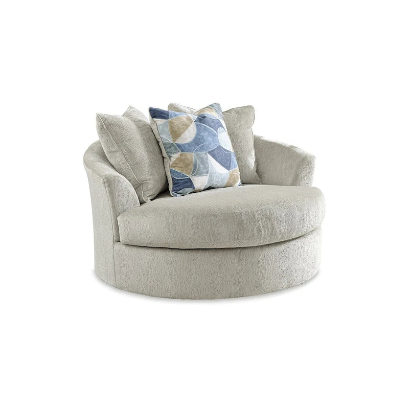 Signature Design by Ashley Maxon Place Large Swivel Accent Chair - Dimensions: 56W x 55D x 35H 6