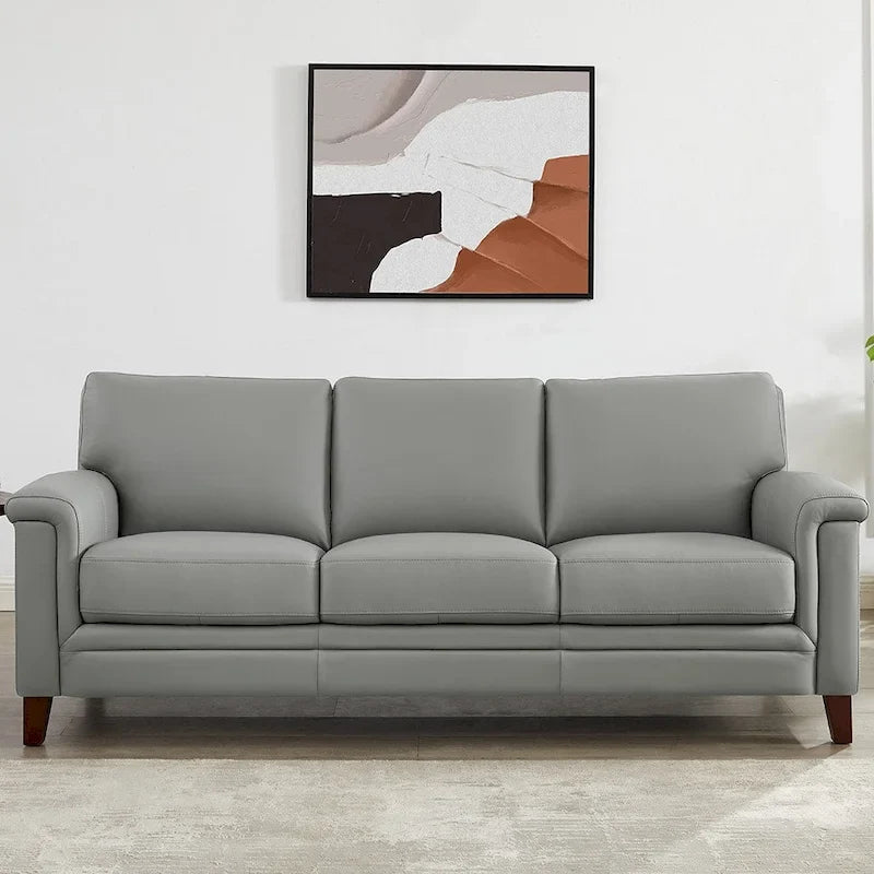 Hydeline Westcott Premium Top Grain Leather Sofa with Memory Foam and Spring Support 1