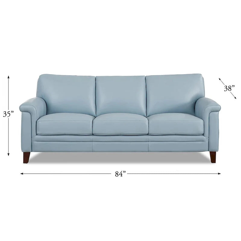 Hydeline Westcott Premium Top Grain Leather Sofa with Memory Foam and Spring Support 3