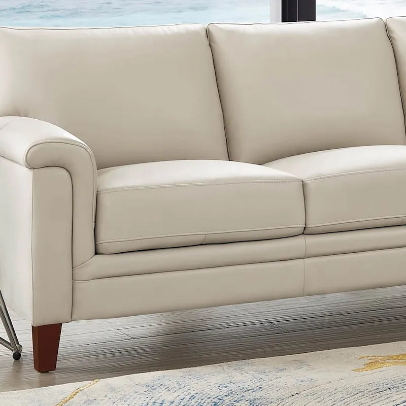 Hydeline Westcott Premium Top Grain Leather Sofa with Memory Foam and Spring Support 5