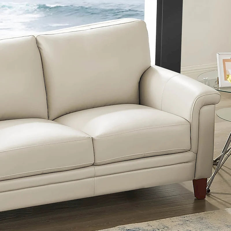 Hydeline Westcott Premium Top Grain Leather Sofa with Memory Foam and Spring Support 6