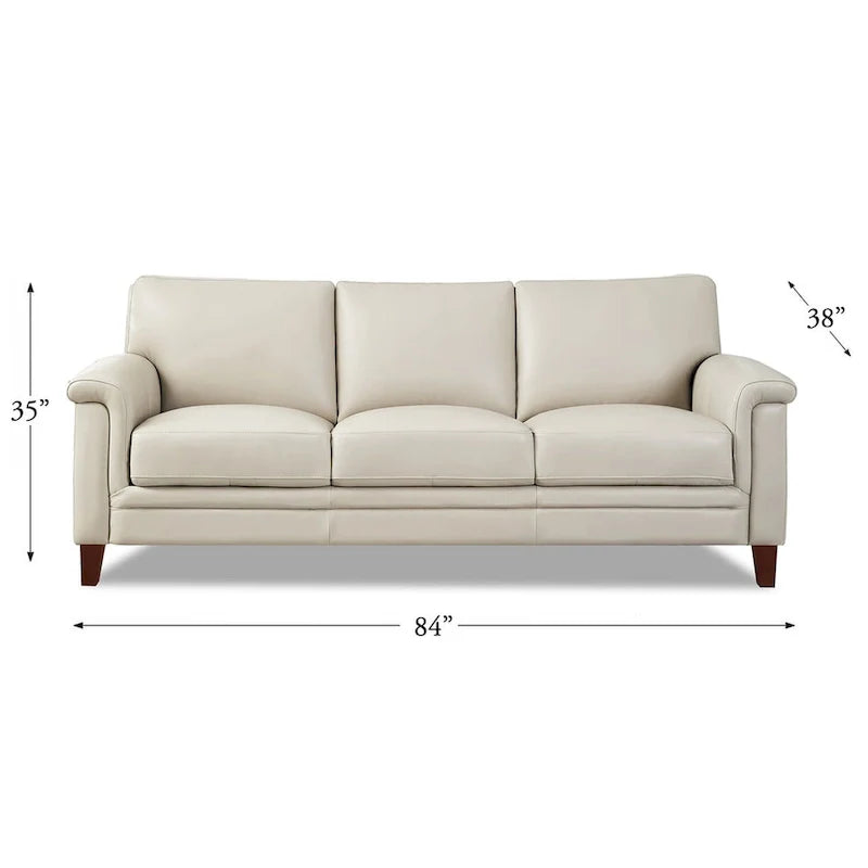 Hydeline Westcott Premium Top Grain Leather Sofa with Memory Foam and Spring Support 8