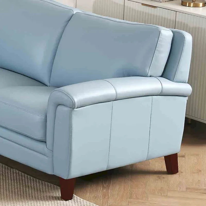 Hydeline Westcott Premium Top Grain Leather Sofa with Memory Foam and Spring Support 11