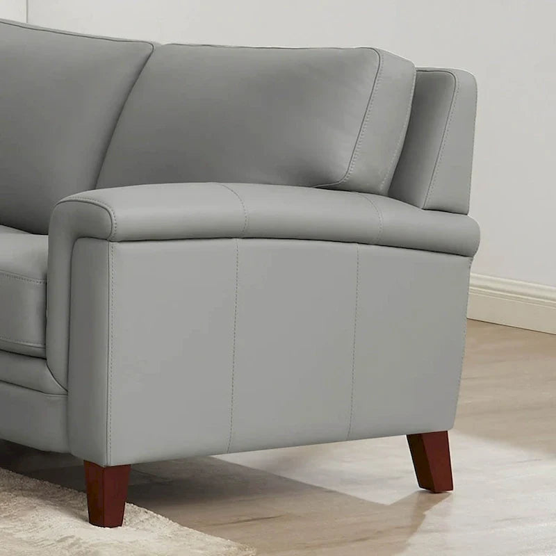 Hydeline Westcott Premium Top Grain Leather Sofa with Memory Foam and Spring Support 13