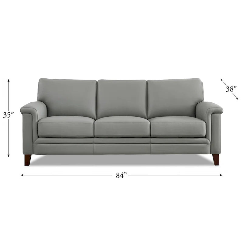 Hydeline Westcott Premium Top Grain Leather Sofa with Memory Foam and Spring Support 17