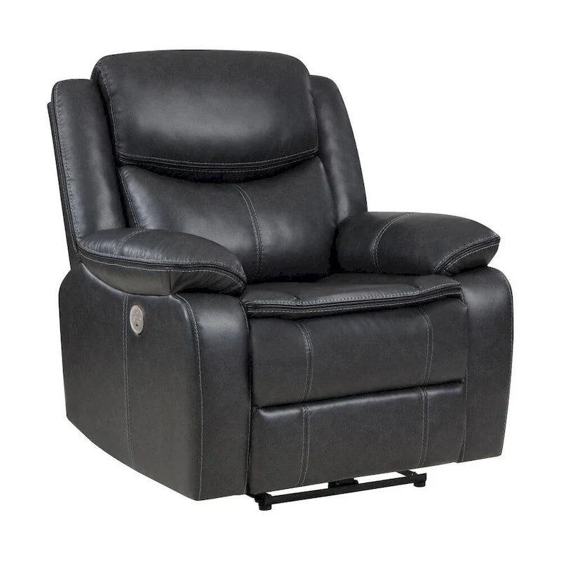 McLean Dark Grey Electric Recliner Chair 1