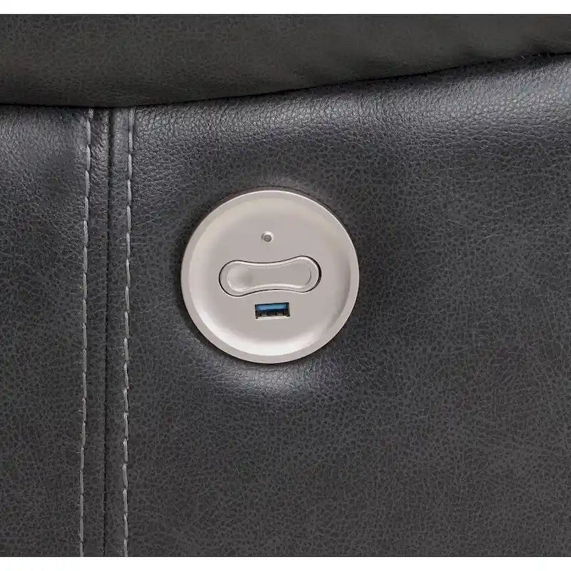 McLean Dark Grey Electric Recliner Chair 4