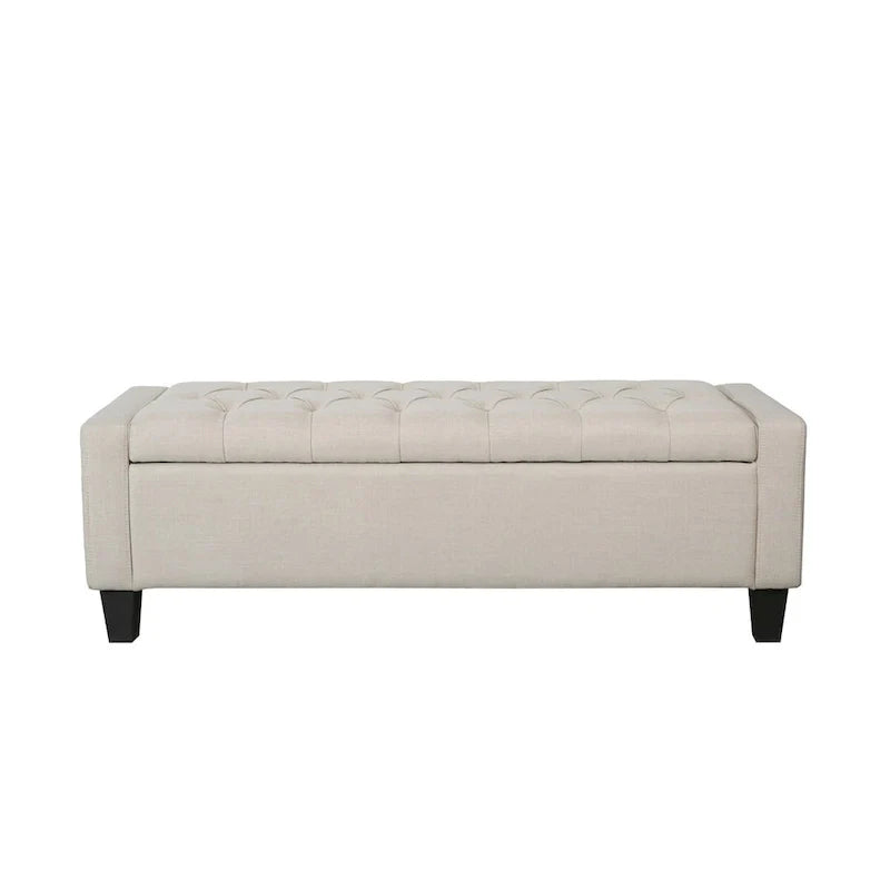 Porthos Home Wren Upholstered Button-Tufted Storage Bench 6