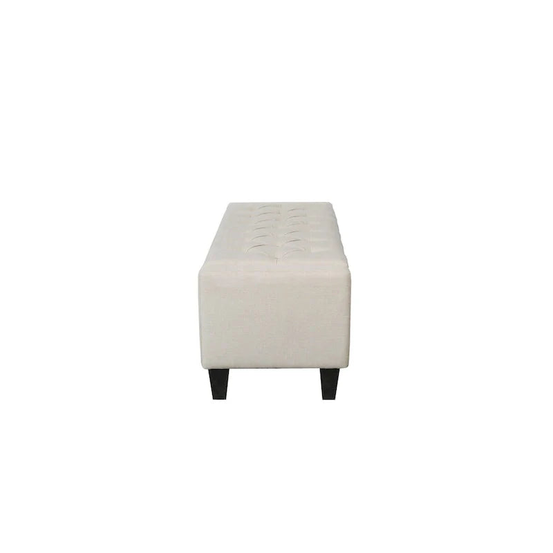 Porthos Home Wren Upholstered Button-Tufted Storage Bench 7