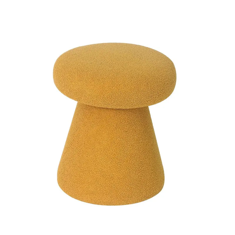 Adeco Large Soft Mushroom Ottoman - Versatile Foot Stool for Living Room and Bedroom 16