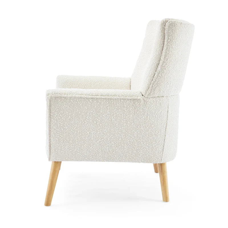 Christopher Knight Home Almond Boucle Tufted Back Accent Chair 6