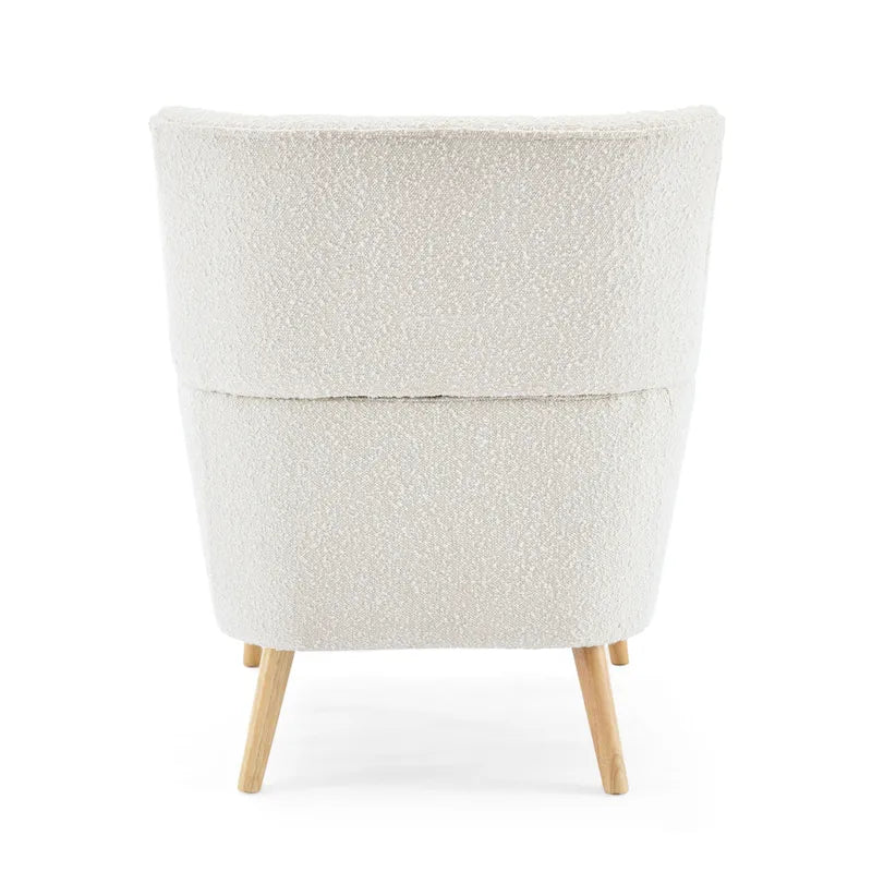 Christopher Knight Home Almond Boucle Tufted Back Accent Chair 8
