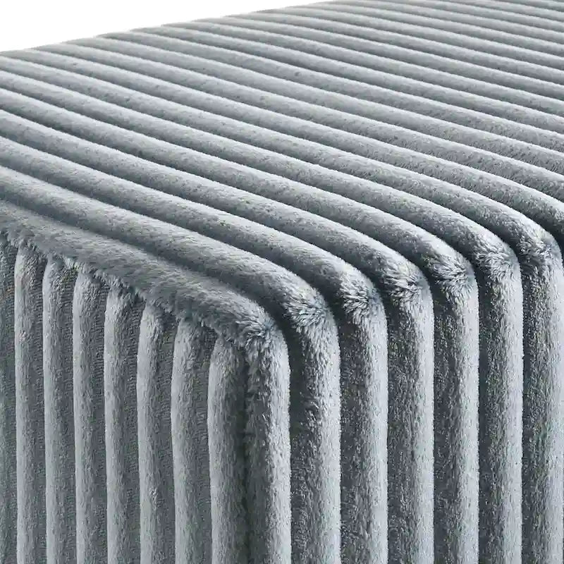 Upholstered Accent Bench with Metal Legs for Bedroom and Living Room 9