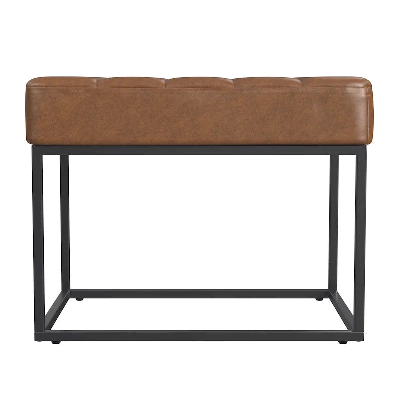 HomePop Theodore Upholstered Ottoman 35