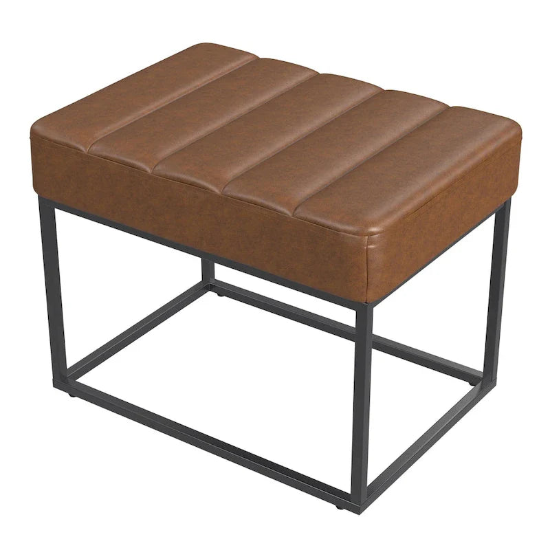 HomePop Theodore Upholstered Ottoman 7
