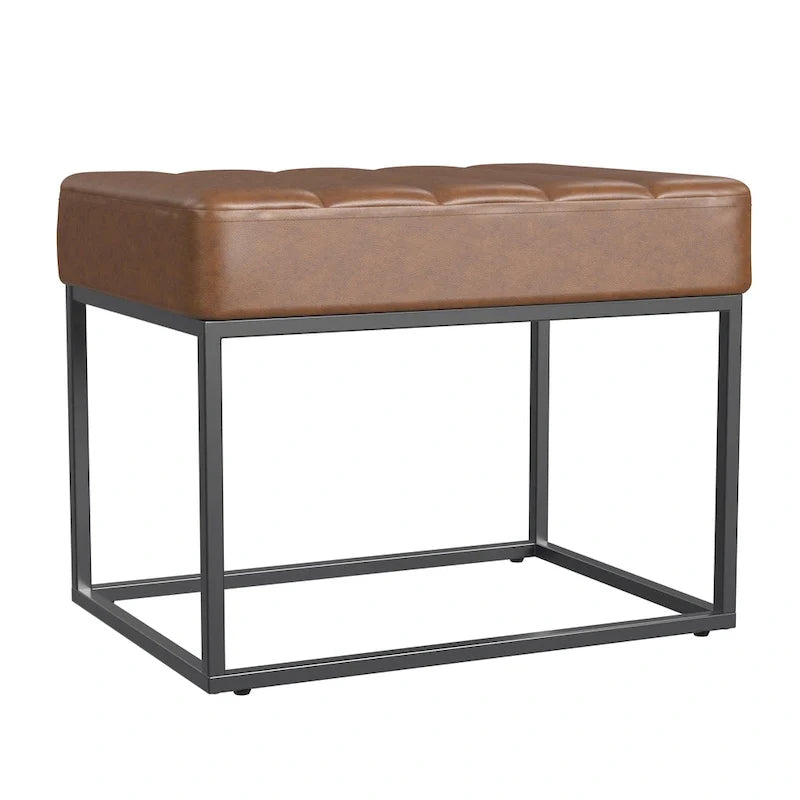 HomePop Theodore Upholstered Ottoman 9