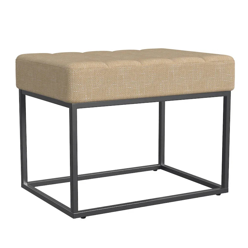 HomePop Theodore Upholstered Ottoman 11