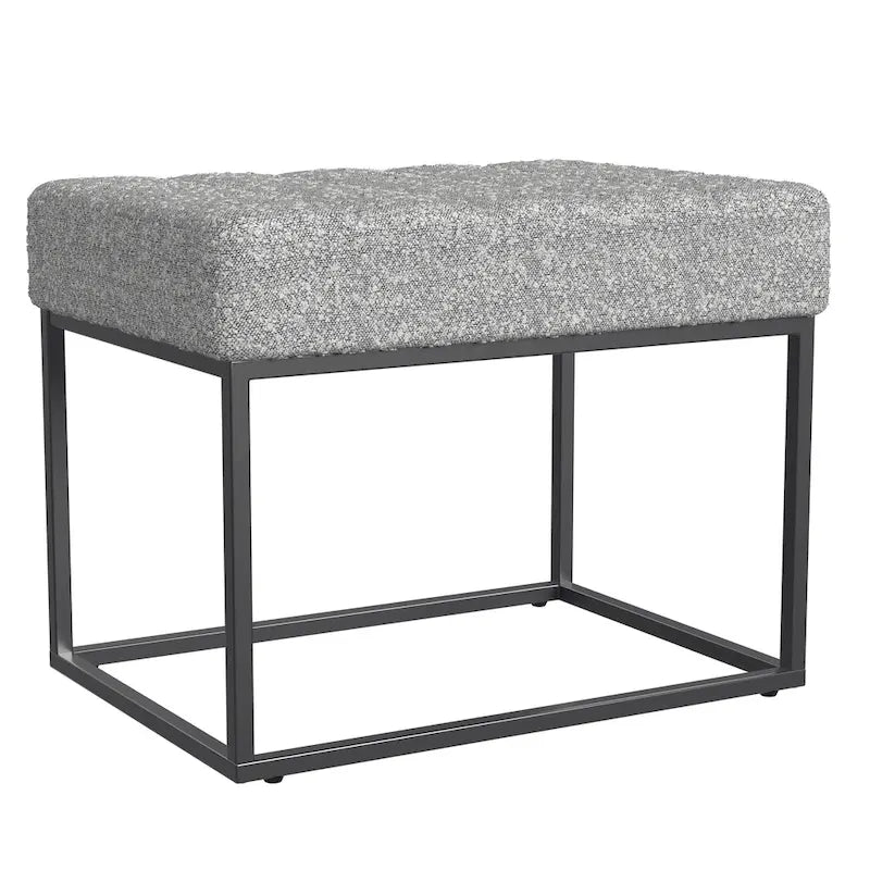 HomePop Theodore Upholstered Ottoman 15