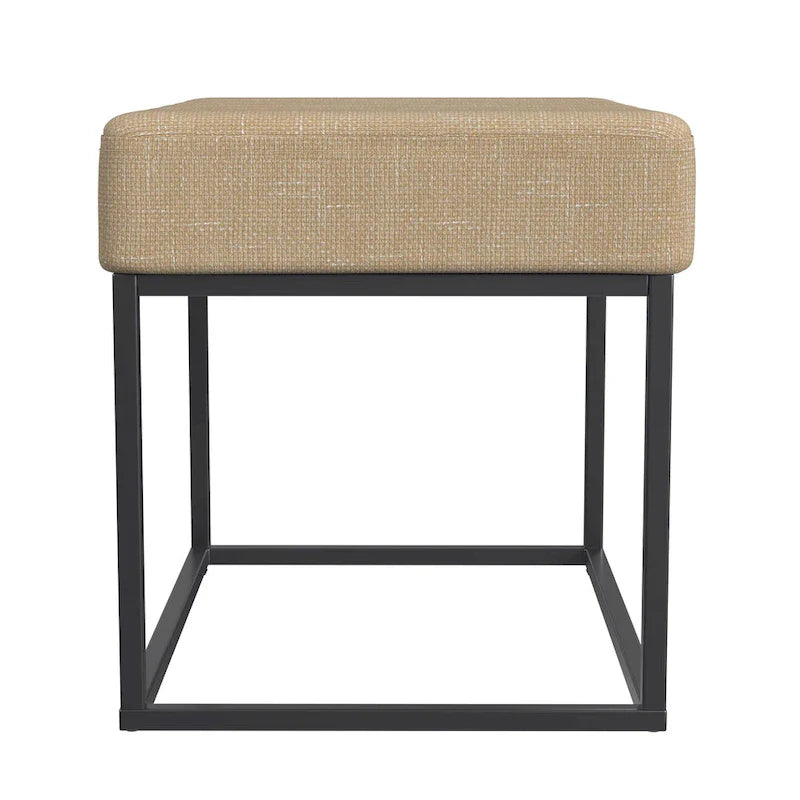 HomePop Theodore Upholstered Ottoman 21