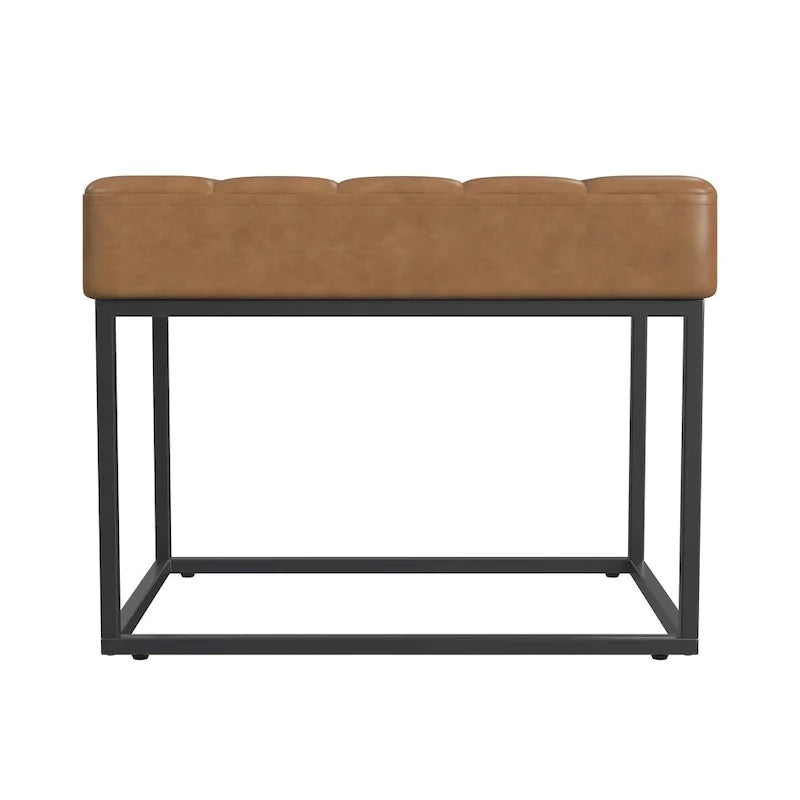 HomePop Theodore Upholstered Ottoman 28