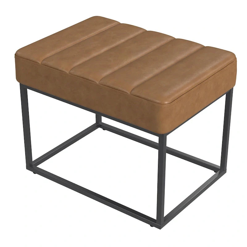 HomePop Theodore Upholstered Ottoman 30