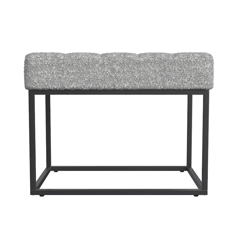 HomePop Theodore Upholstered Ottoman 33