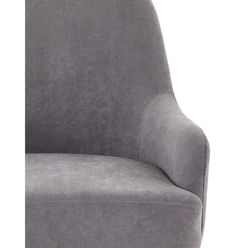 Mid-Century Velvet Accent Chair with Slope Arms 3