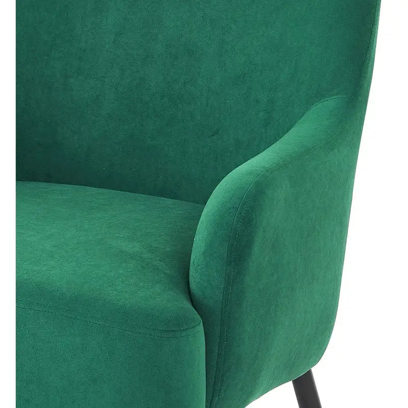 Mid-Century Velvet Accent Chair with Slope Arms 22