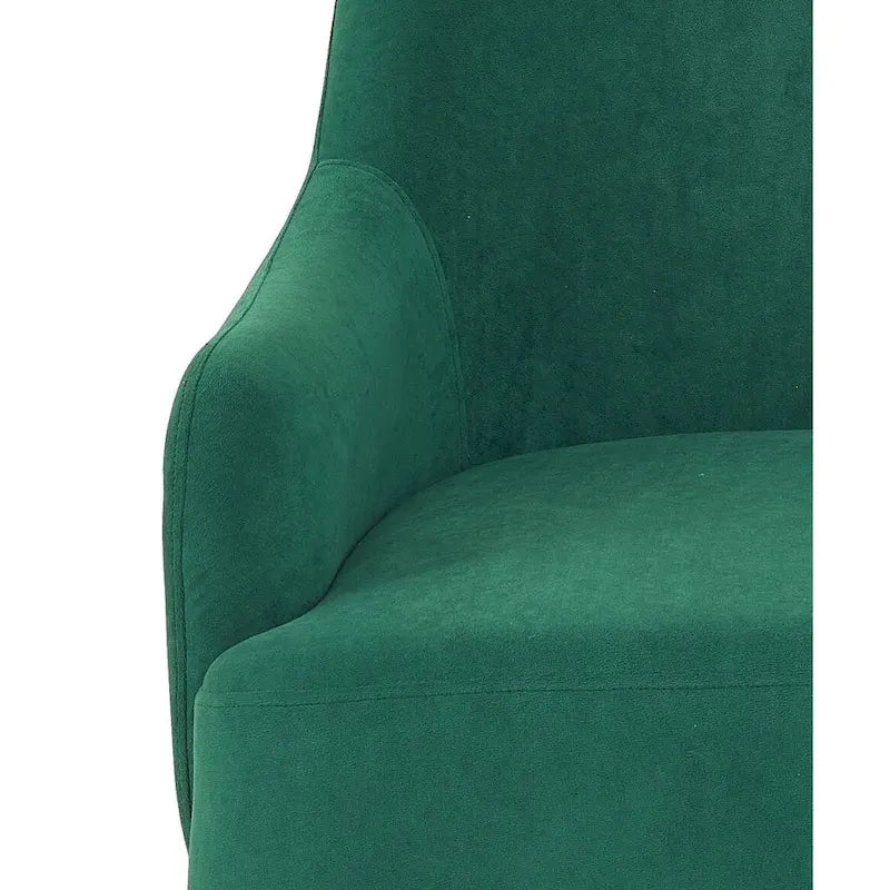 Mid-Century Velvet Accent Chair with Slope Arms 24