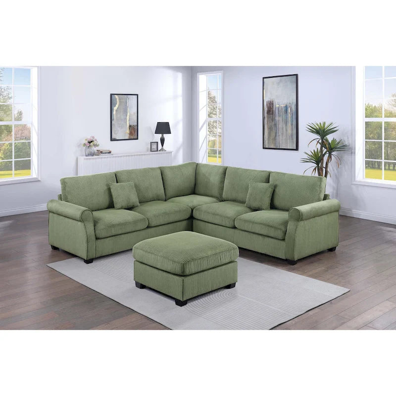 Poundex 4-Piece Sectional Sofa 2