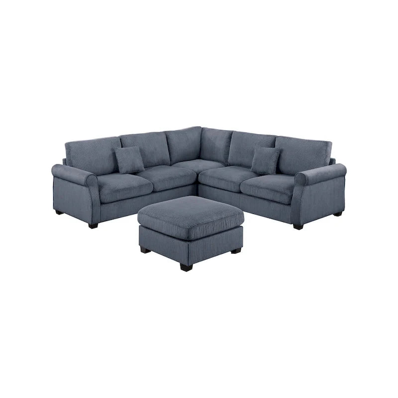 Poundex 4-Piece Sectional Sofa 3