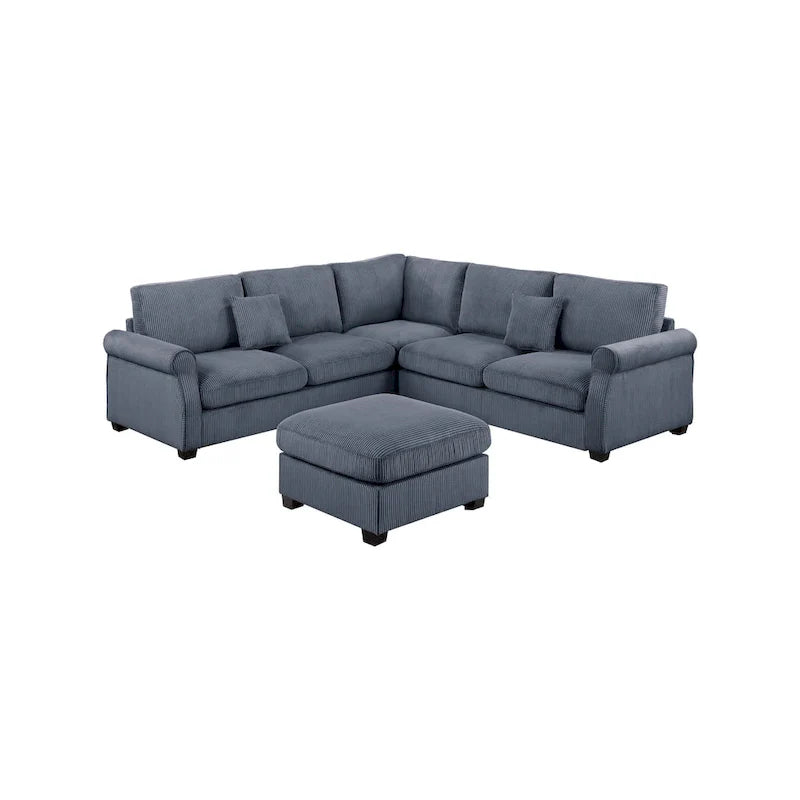 Poundex 4-Piece Sectional Sofa 5