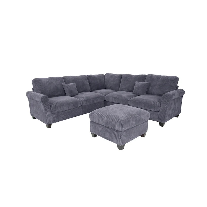Poundex 4-Piece Sectional Sofa 7