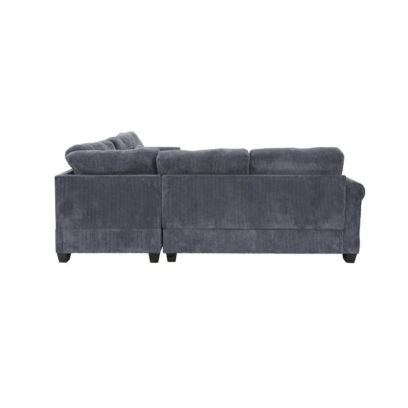 Poundex 4-Piece Sectional Sofa 8
