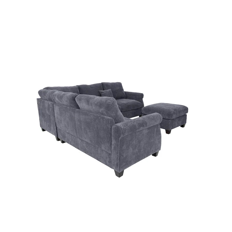Poundex 4-Piece Sectional Sofa 9