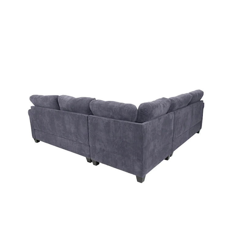 Poundex 4-Piece Sectional Sofa 10