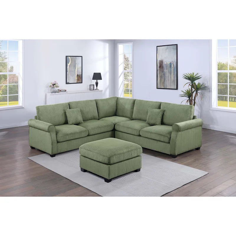 Poundex 4-Piece Sectional Sofa 11