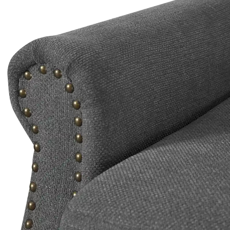 COZYMAN Contemporary Upholstered Armchair Set of 2 - Solid Wood Accent Chairs in Fabric/Faux Leather for Living Room 19