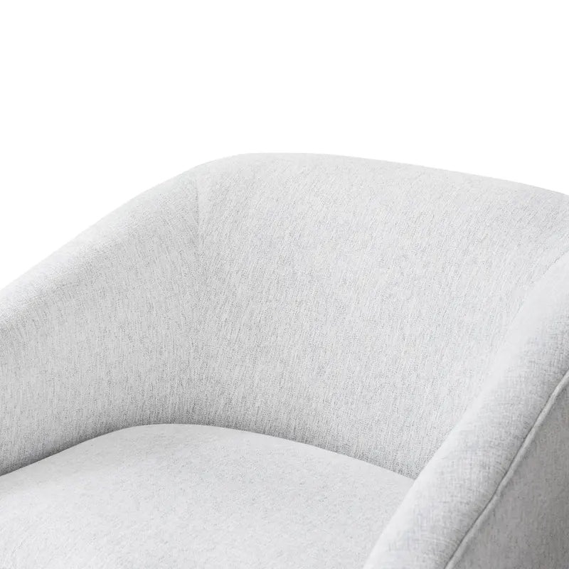 LUE BONA Contemporary Upholstered Wooden Barrel Swivel Accent Chair for Living Room 20