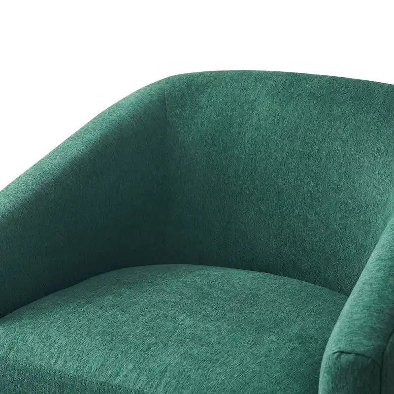 LUE BONA Contemporary Upholstered Wooden Barrel Swivel Accent Chair for Living Room 27