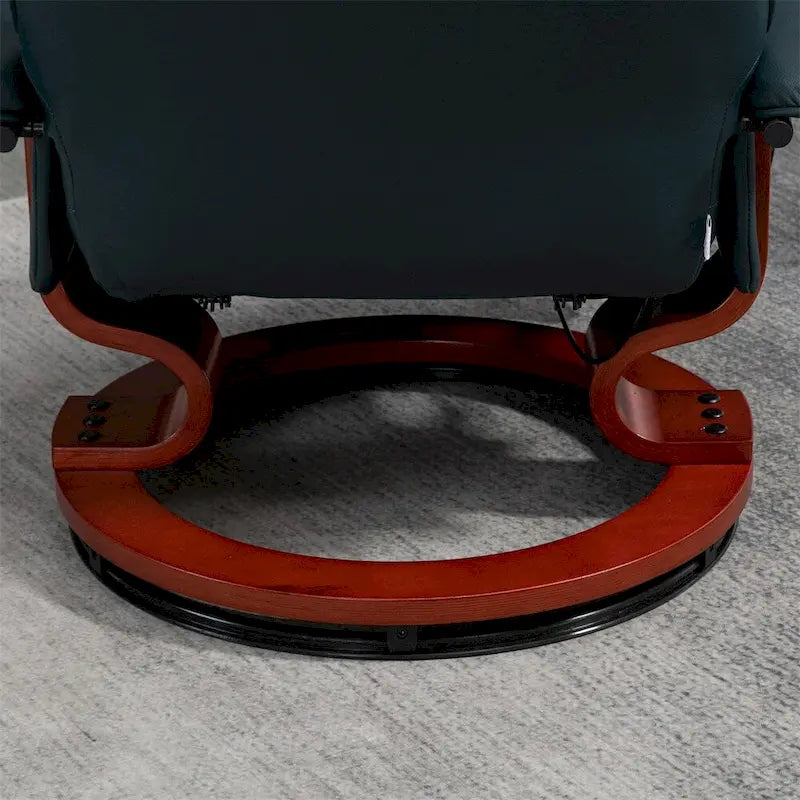 Swivel Recliner Chair with Adjustable Backrest and Footrest 10
