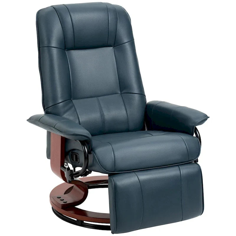 Swivel Recliner Chair with Adjustable Backrest and Footrest 13